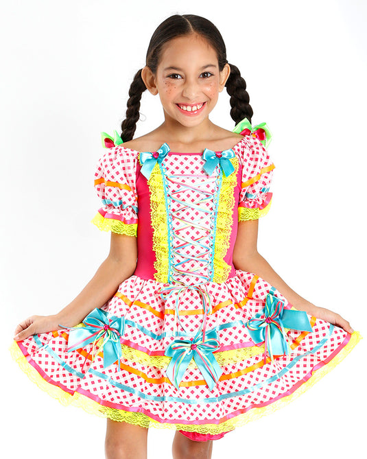 VESTIDO JUNINO ROSALIA- INFANTIL