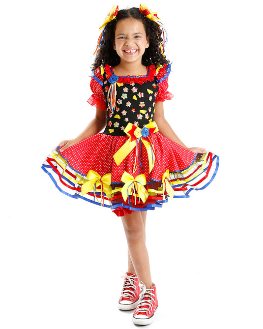 VESTIDO JUNINO ROSELI- INFANTIL