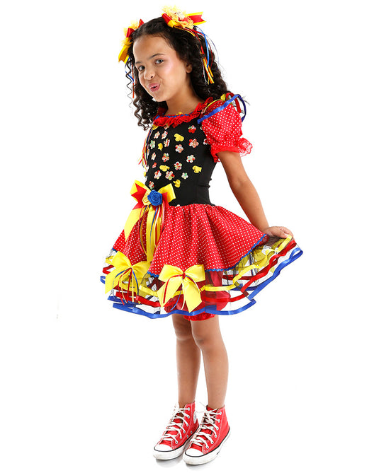 VESTIDO JUNINO ROSELI- INFANTIL