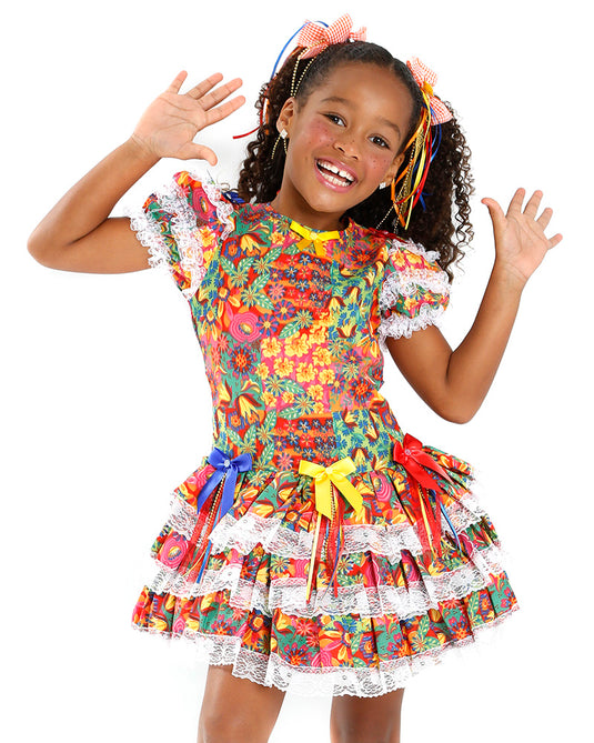 VESTIDO JUNINO SANDY- INFANTIL