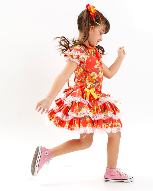 VESTIDO JUNINO SANDY- INFANTIL