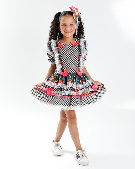 VESTIDO JUNINO SABRINA- INFANTIL