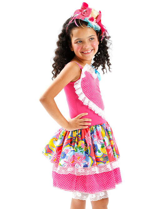 VESTIDO JUNINO SAFIRA- INFANTIL