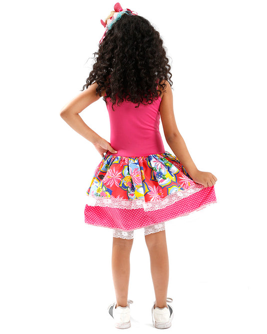 VESTIDO JUNINO SAFIRA- INFANTIL