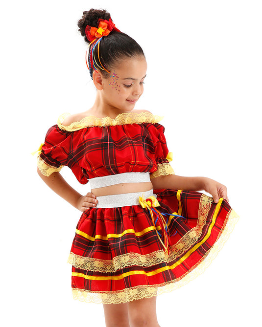 VESTIDO JUNINO SAKKY- INFANTIL