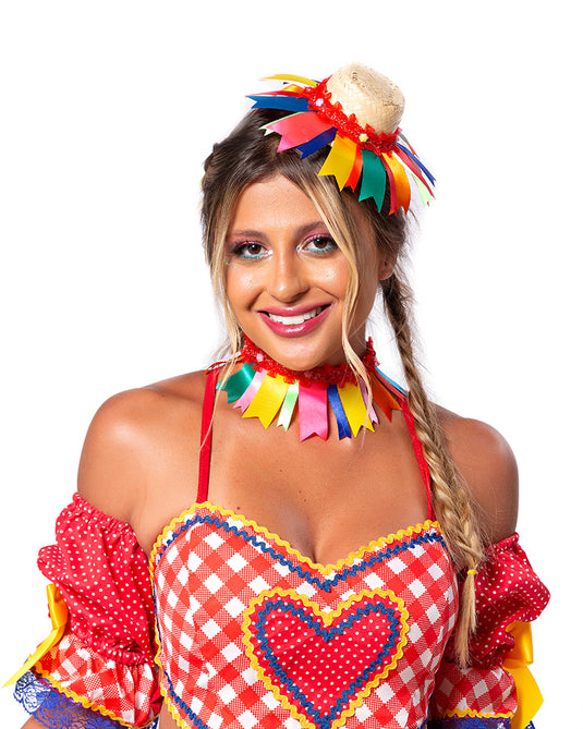 TIARA JUNINA TOPPUZ COM GARGANTILHA – J0070