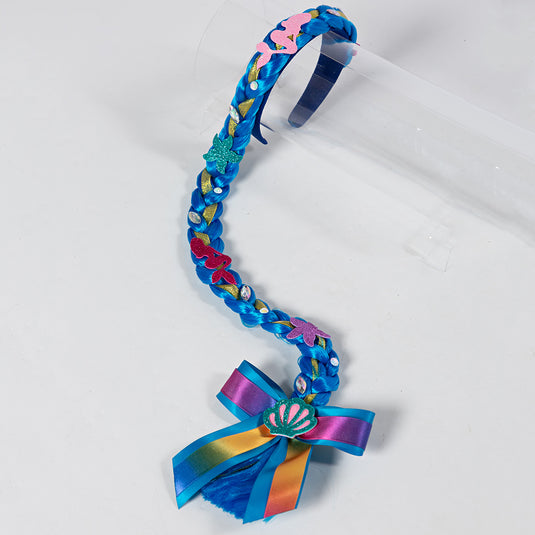 TIARA TRANÇA SEREIA-AZUL