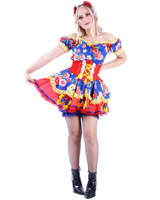 VESTIDO JUNINO VERONY- ADULTO