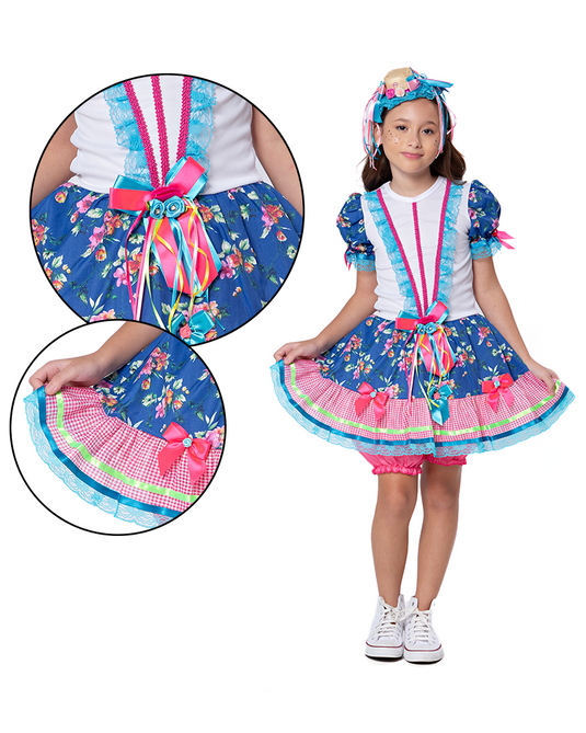 VESTIDO JUNINO MARIA ANABEL - J1767