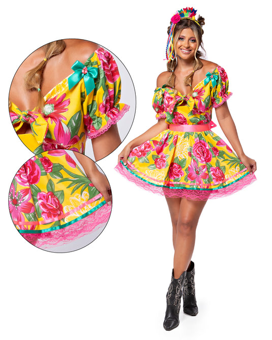 VESTIDOS JUNINO AMARILIS ADULTO - J97011