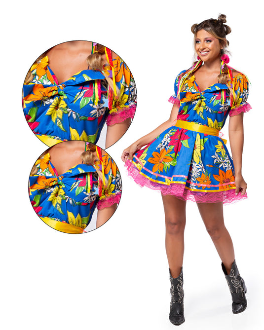 VESTIDOS JUNINO AMARILIS ADULTO - J97011