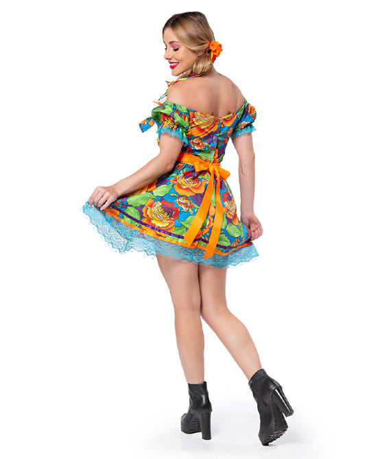 VESTIDOS JUNINO AMARILIS ADULTO - J97011