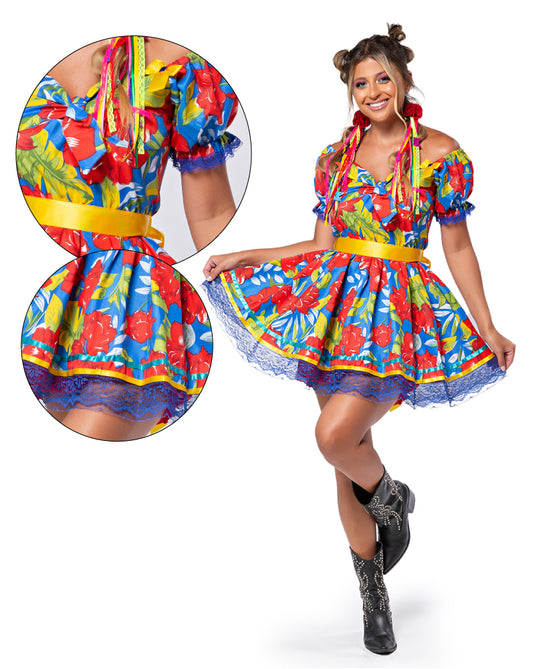 VESTIDOS JUNINO AMARILIS ADULTO - J97011