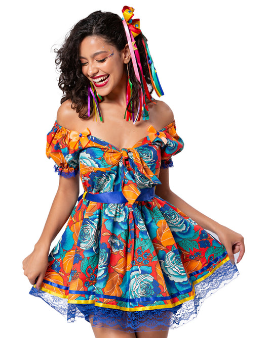 VESTIDOS JUNINO AMARILIS ADULTO - J97011
