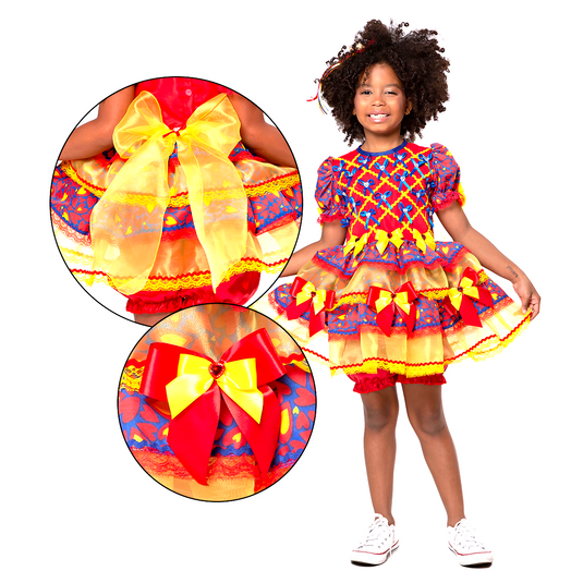VESTIDO JUNINO AMENDOINZINHO – J2700