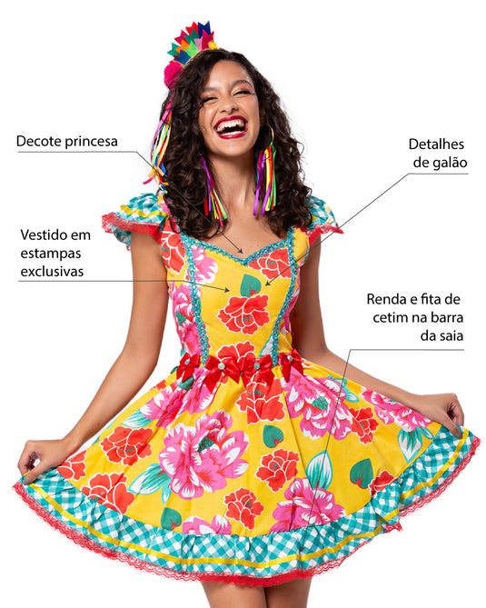 VESTIDOS JUNINO ANIS ADULTO - J97130