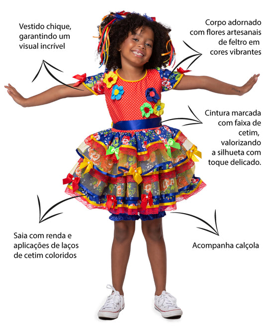 VESTIDO JUNINO ARROZ DOCE – J2702