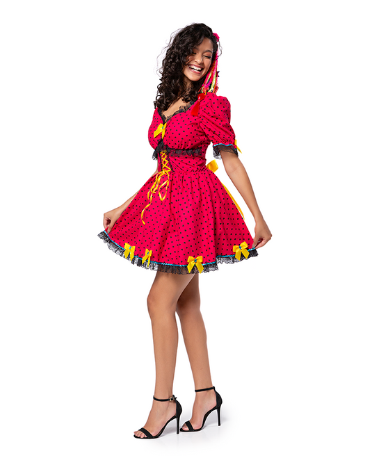 VESTIDO JUNINO CALENDULA ADULTO - J98067