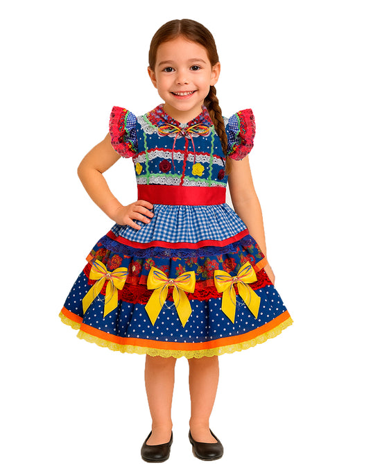 VESTIDO JUNINO CARAMELINHO – J2709