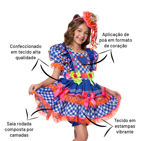 VESTIDO JUNINO CHANTILLY - J2704