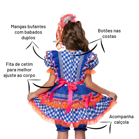 VESTIDO JUNINO CHANTILLY - J2704