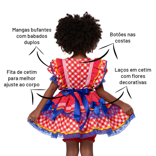 VESTIDO JUNINO CHANTILLY - J2704