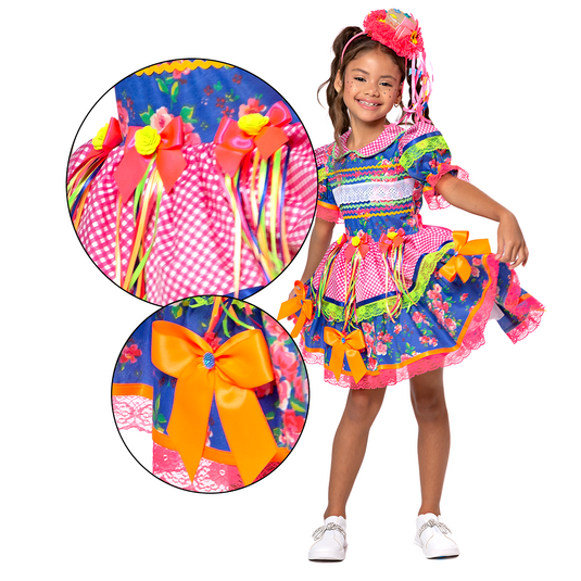 VESTIDO JUNINO CHICLETINHO – J2705