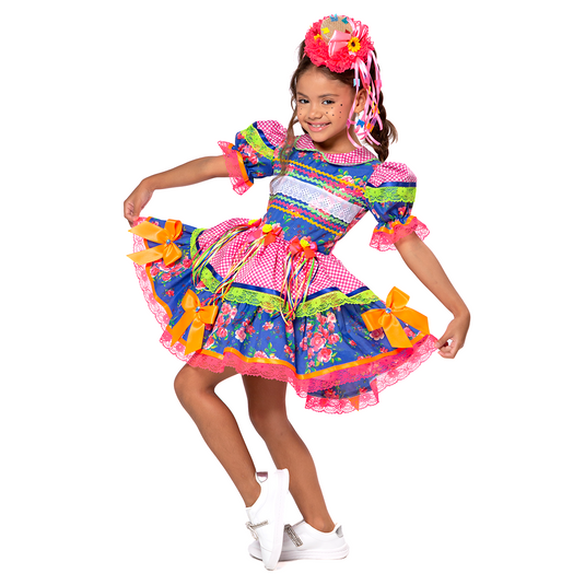 VESTIDO JUNINO CHICLETINHO – J2705