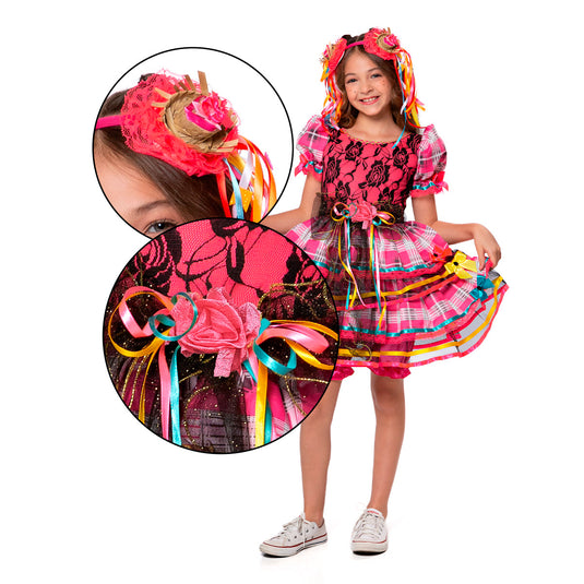 VESTIDO JUNINO CROISSANT - J2707