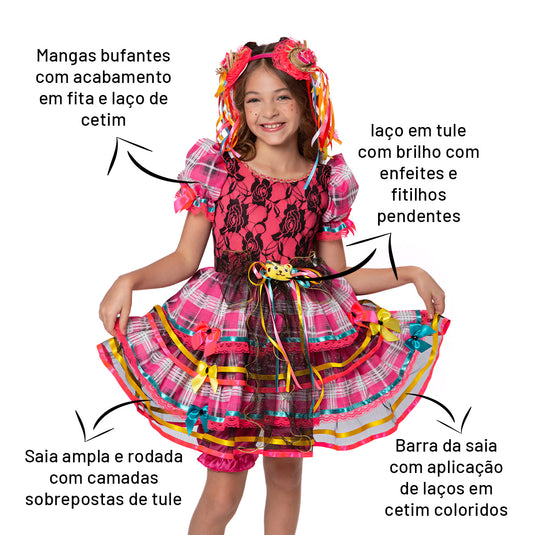 VESTIDO JUNINO CROISSANT - J2707