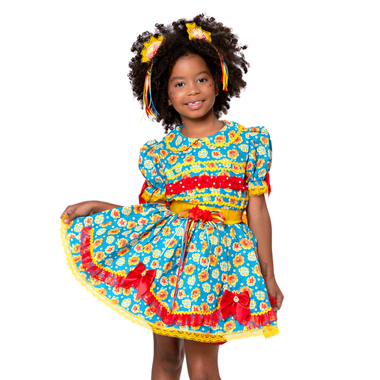 VESTIDO JUNINO JELLY INFANTIL - J1552