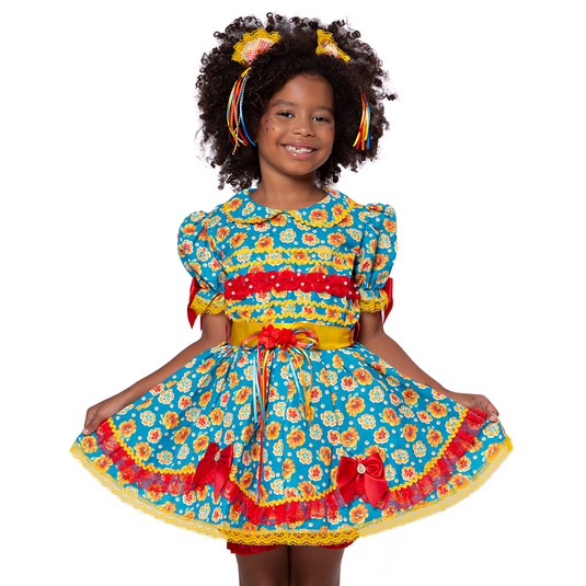 VESTIDO JUNINO JELLY INFANTIL - J1552