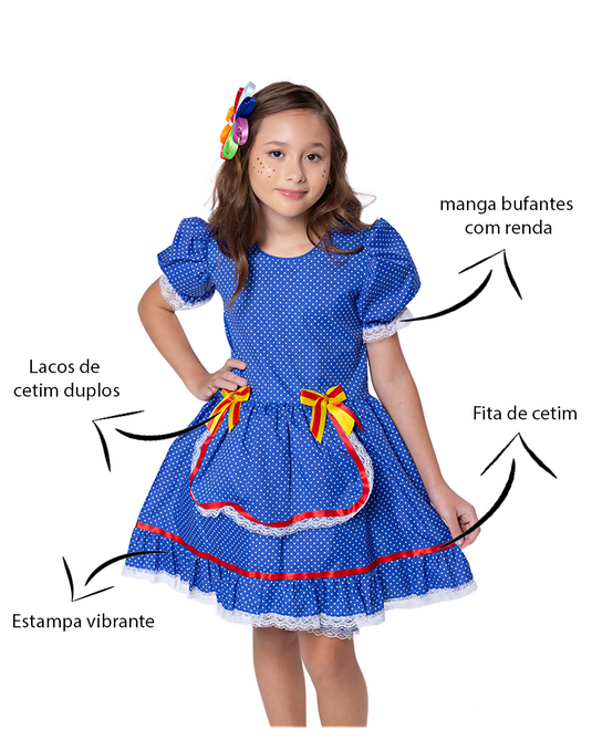 VESTIDO JUNINO LETÍCIA - J1793