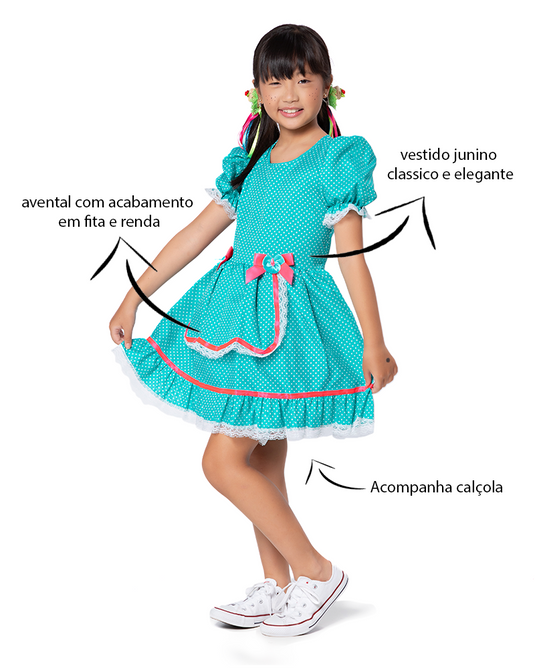 VESTIDO JUNINO LETÍCIA - J1793