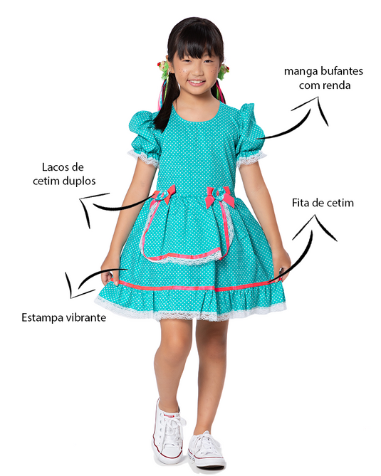 VESTIDO JUNINO LETÍCIA - J1793