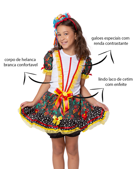 VESTIDO JUNINO MARIA ANABEL - J1767