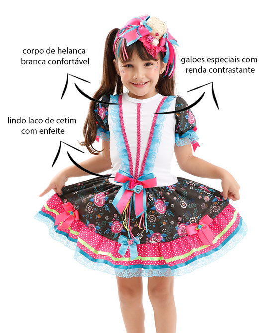 VESTIDO JUNINO MARIA ANABEL - J1767