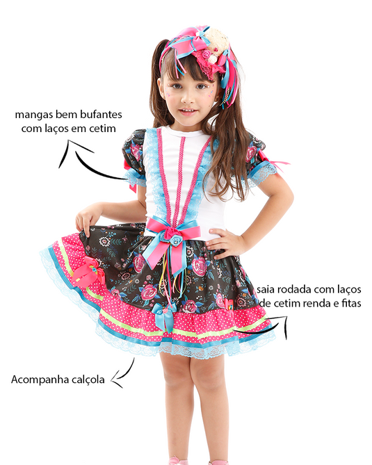 VESTIDO JUNINO MARIA ANABEL - J1767