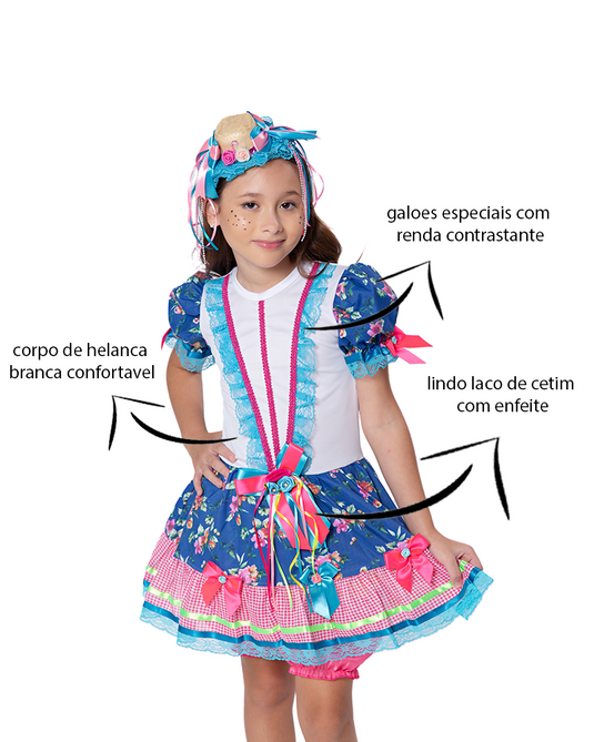 VESTIDO JUNINO MARIA ANABEL - J1767