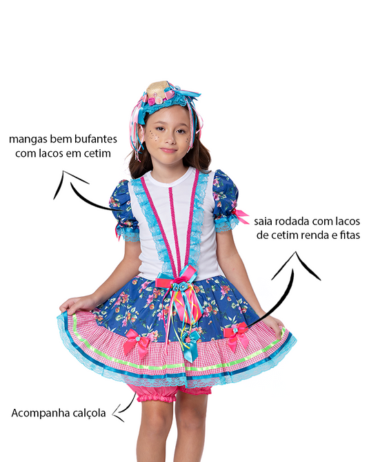 VESTIDO JUNINO MARIA ANABEL - J1767