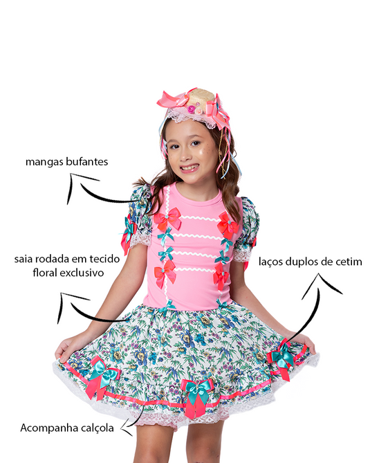 VESTIDO JUNINO MARIA ARLETE - J1765