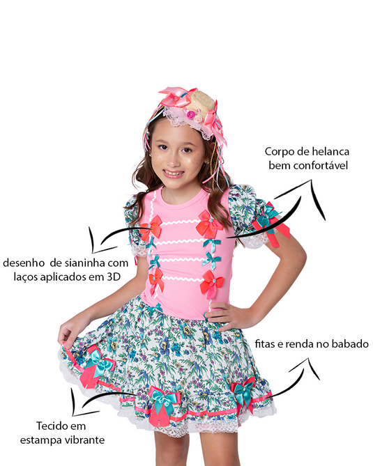 VESTIDO JUNINO MARIA ARLETE - J1765