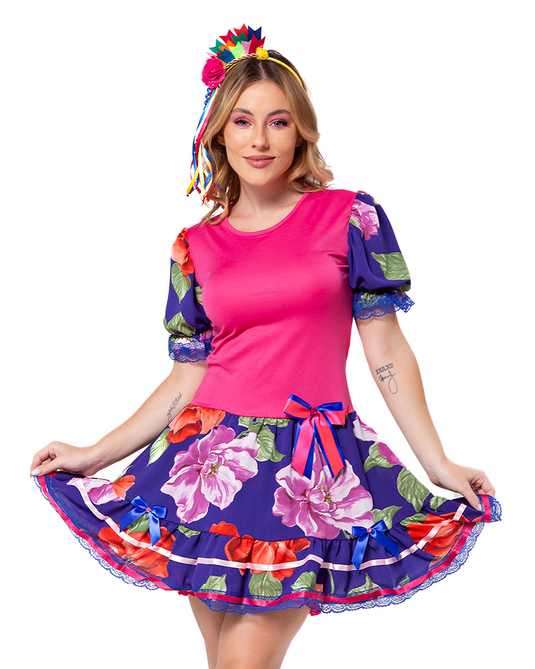 VESTIDO JUNINO MARIA MARTA ADULTO - J1902