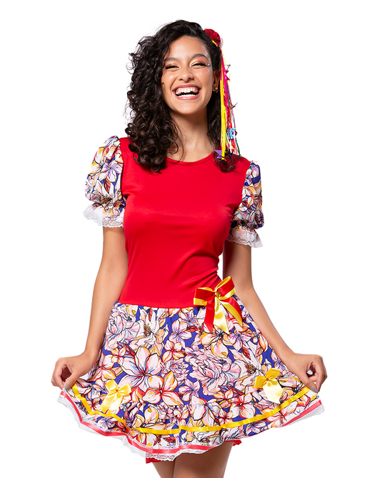 VESTIDO JUNINO MARIA MARTA ADULTO - J1902