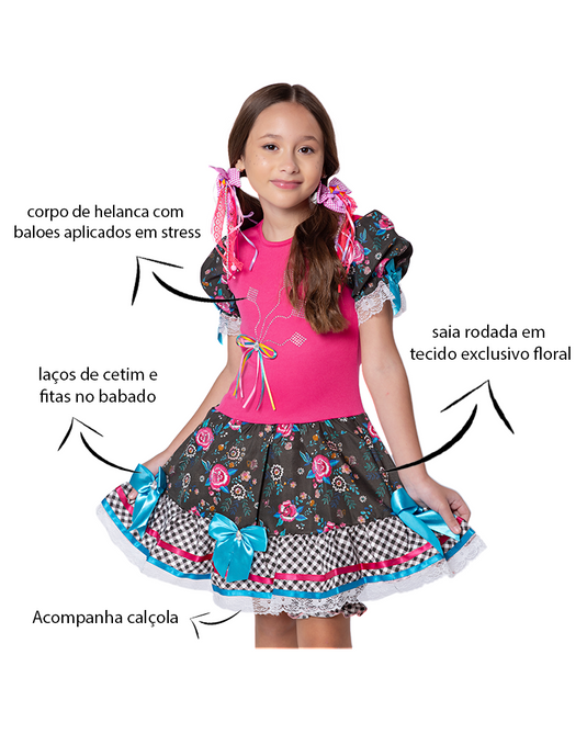VESTIDO JUNINO NADINE - J1776