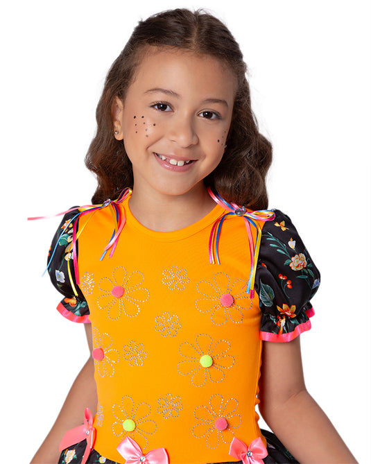 VESTIDO JUNINO NATALIA INFANTIL - J1789