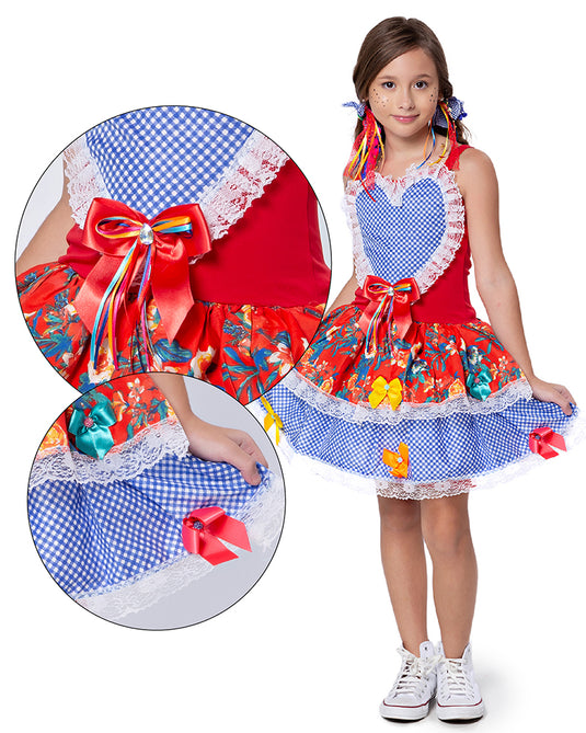 VESTIDO JUNINO SAFIRA - J1788