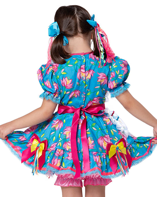 VESTIDO JUNINO SAGU INFANTIL - J1583
