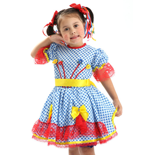 VESTIDO JUNINO CAJUZINHO BEBÊ