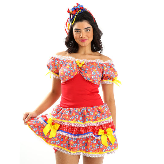 VESTIDO JUNINO ARUBA- ADULTO